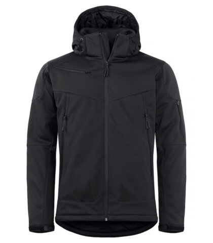 Gents Padded Softshell Jacket with Removable Hood Waterproof Enduro
