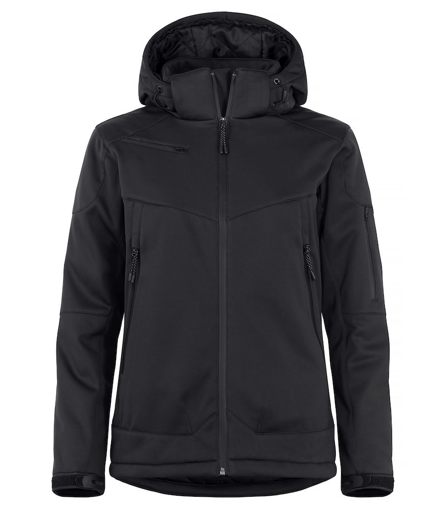 Ladies Padded Softshell Jacket with Removable Hood Softshells, Jackets & Coats Enduro