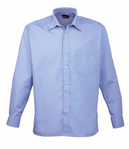 Gents Premier Long Sleeve Poplin Shirt Long Sleeve Shirts Enduro