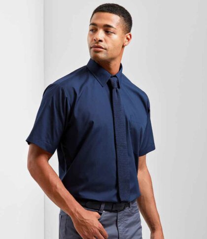 Gents Premier Short Sleeve Poplin Shirt Workwear Enduro