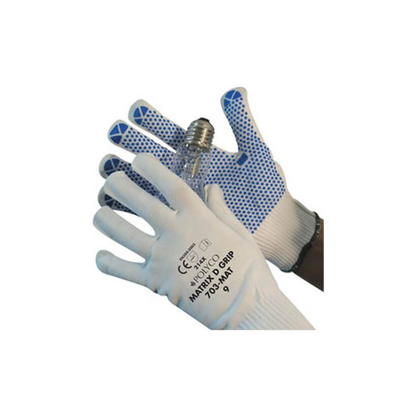Matrix D-Grip White Gloves Gloves Enduro