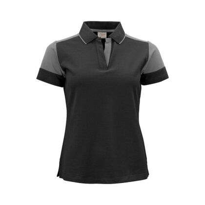 Ladies Two Colour Piqué Polo Shirt w/Contrast Tipped Collar Sustainable Workwear Enduro