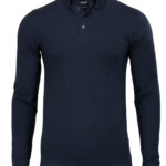 Deluxe long sleeve polo with buton down collar Gents Polo Shirts Enduro