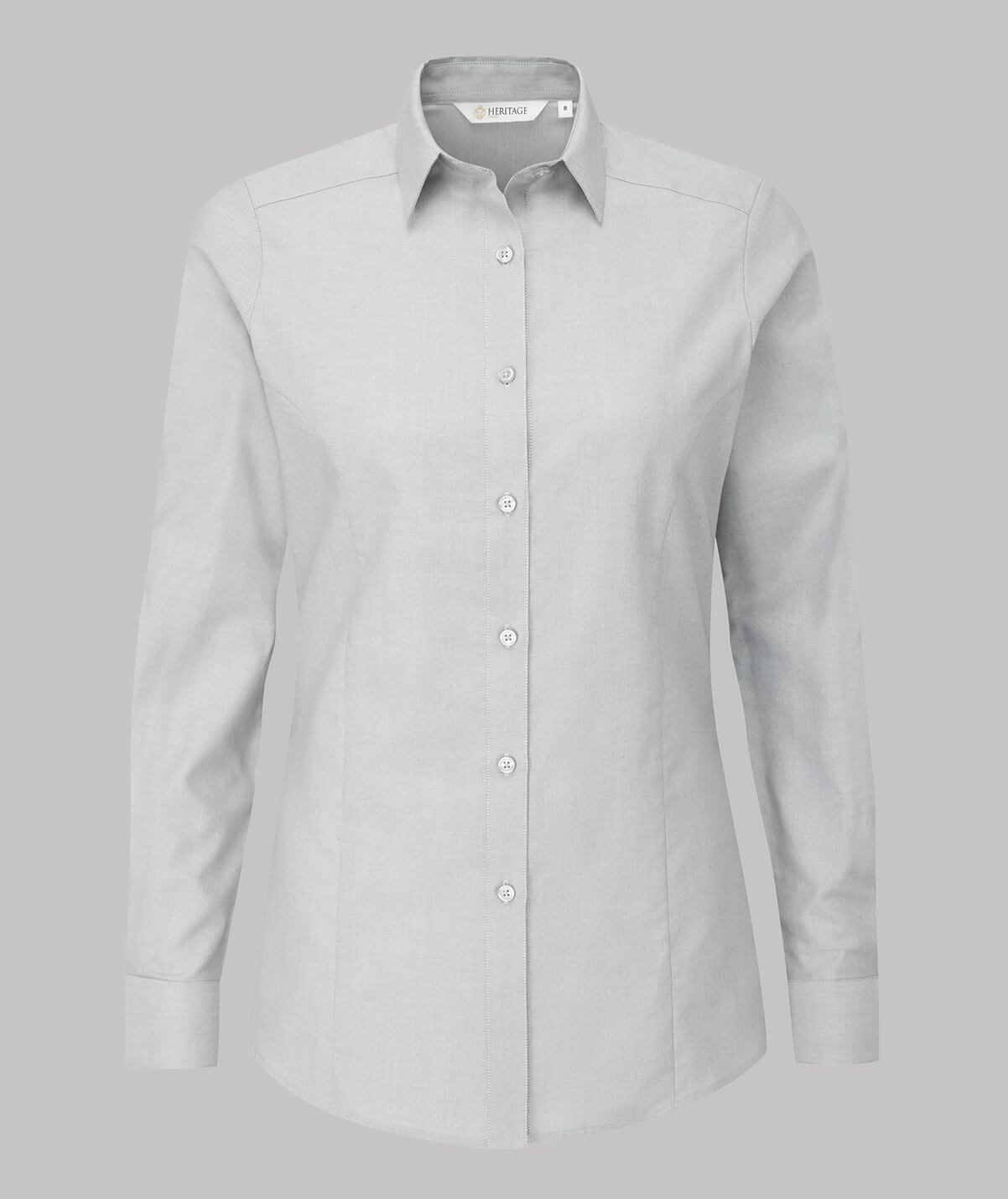 Ladies L/S Oxford Blouse with Classic Collar Long Sleeve Blouses Enduro