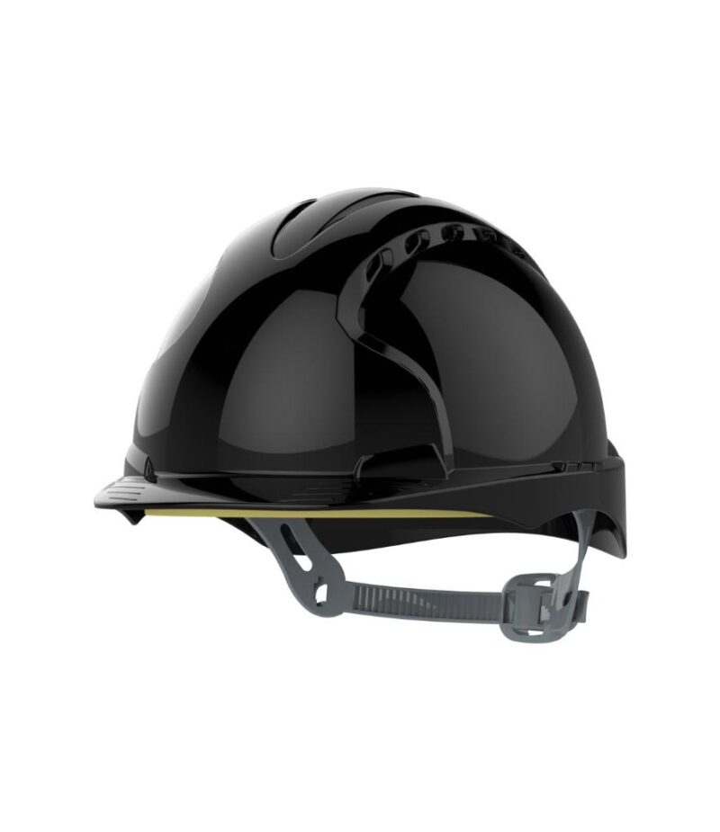 EVO2 Safety Helmet with Slip Ratchet Vented – Black Head Protection Enduro