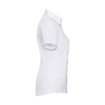 Ladies S/S Tailored Fit Herringbone Blouse Short Sleeve Blouses Enduro