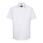 Gents S/S Tailored Fit Herringbone Shirt Short Sleeve Shirts Enduro