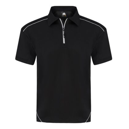 Unisex Contrast 1/4 Zip Poloshirt
