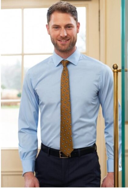 Gents Slim Fit Double Cuff Shirt L/S