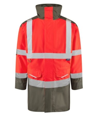 ISO 20471 Class 3 Anorak - Red/Grey