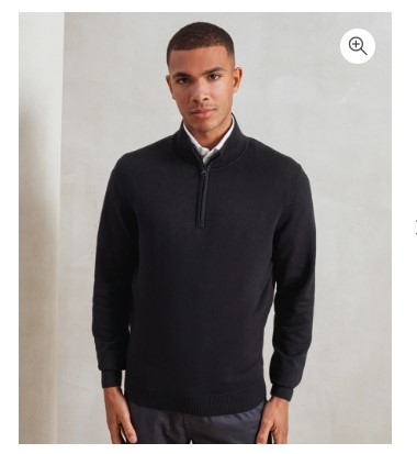 Zip Neck Sweater Knitwear Enduro Zip Neck Sweater
