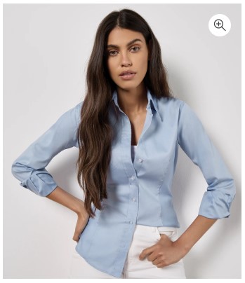Kustom Kit Ladies Long Sleeve Corporate Oxford Shirt